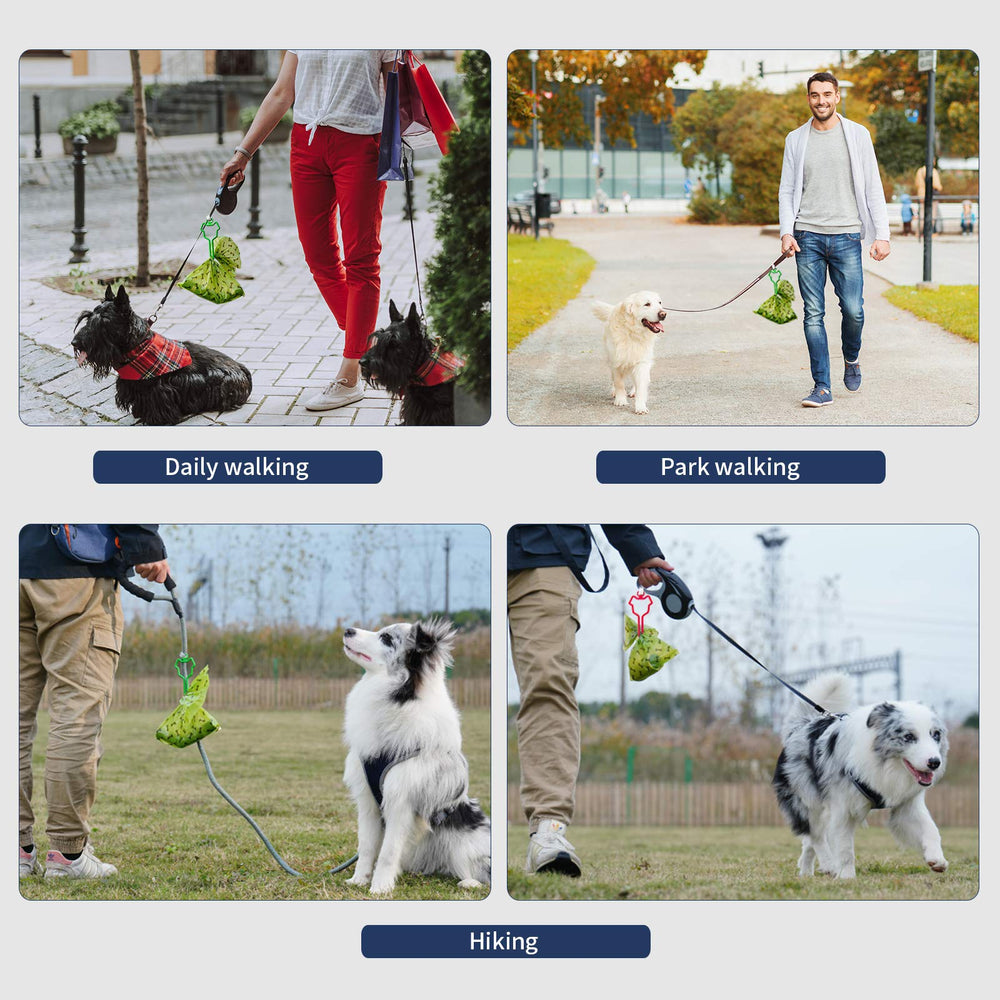 Dalzom hand-free waste-bag holder ideal for travel and daily walks.