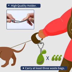 Dalzom two-pack poop bag holder shown together for easy outdoor adventures.