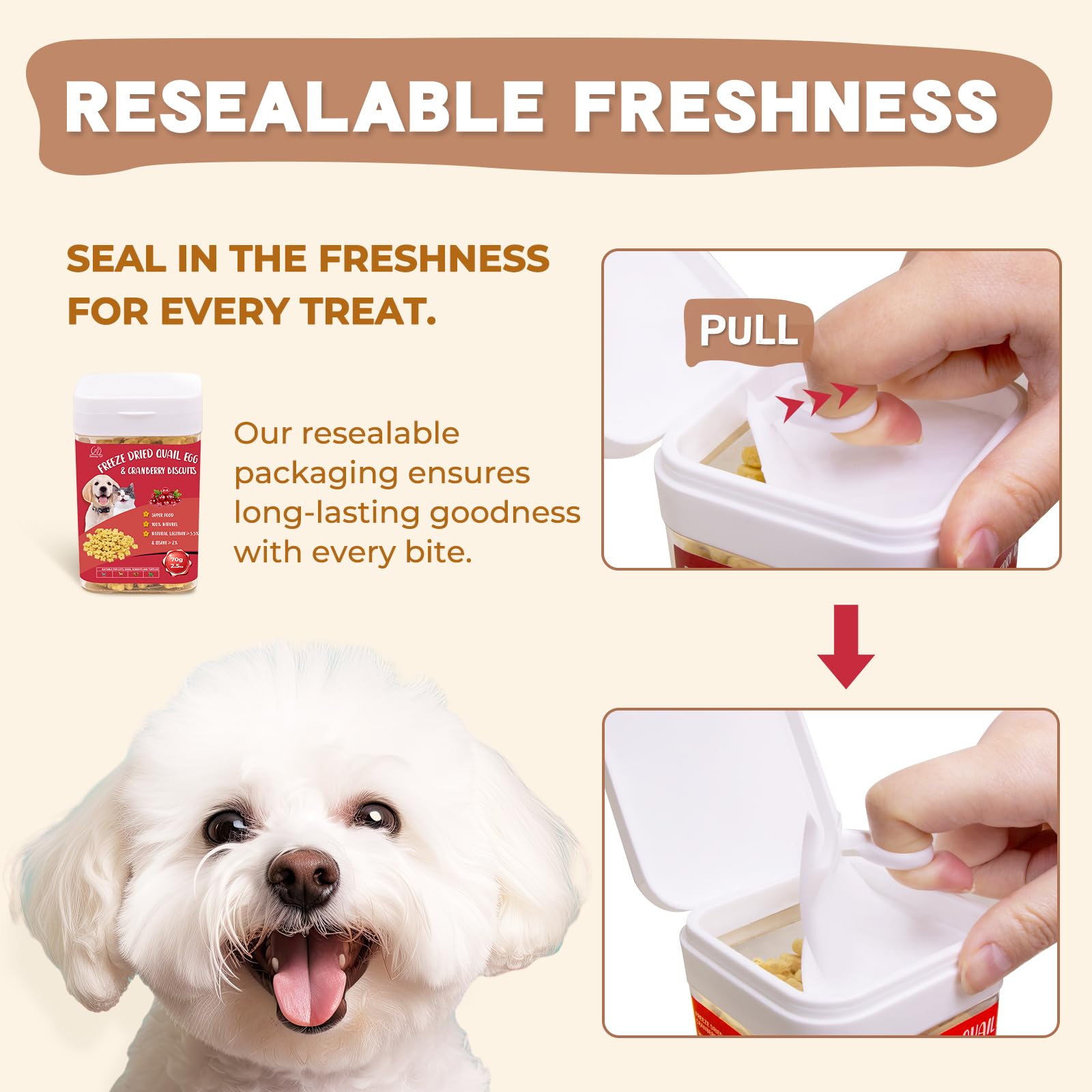 Dancing Tail healthy snack crunchy cubes suitable for training and rewards