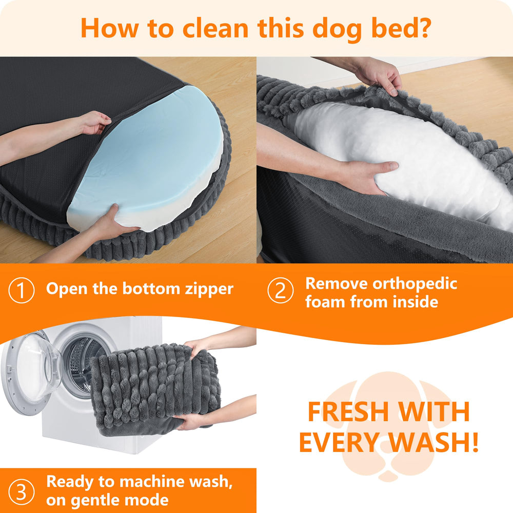 DANFOOZIO human-dog-bed blanket included for extra warmth