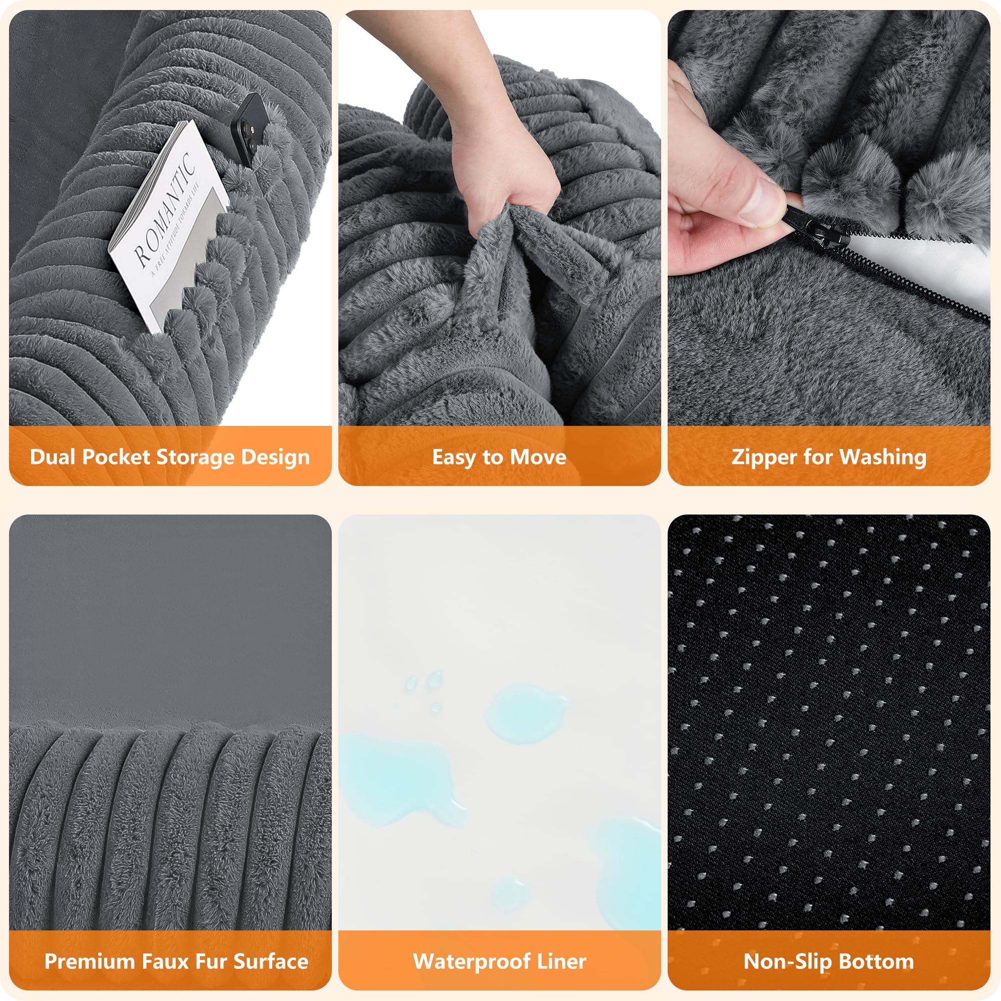 DANFOOZIO human-dog-bed washable-cover for easy cleaning
