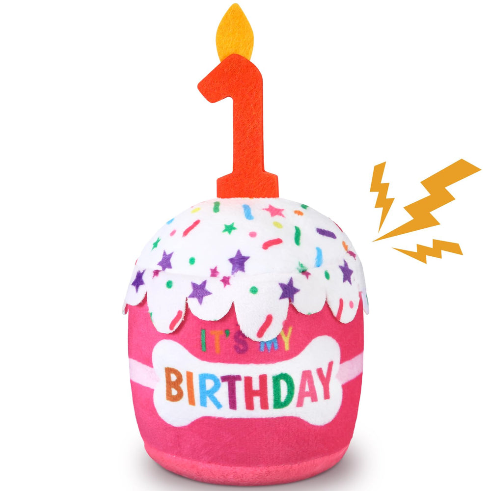 Dansydaisy dog birthday cake toy makes a great gift and decor