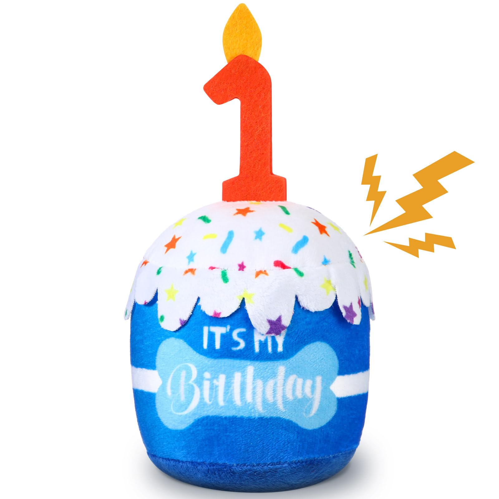 Dansydaisy dog birthday cake toy as party decor for memorable pup celebrations.