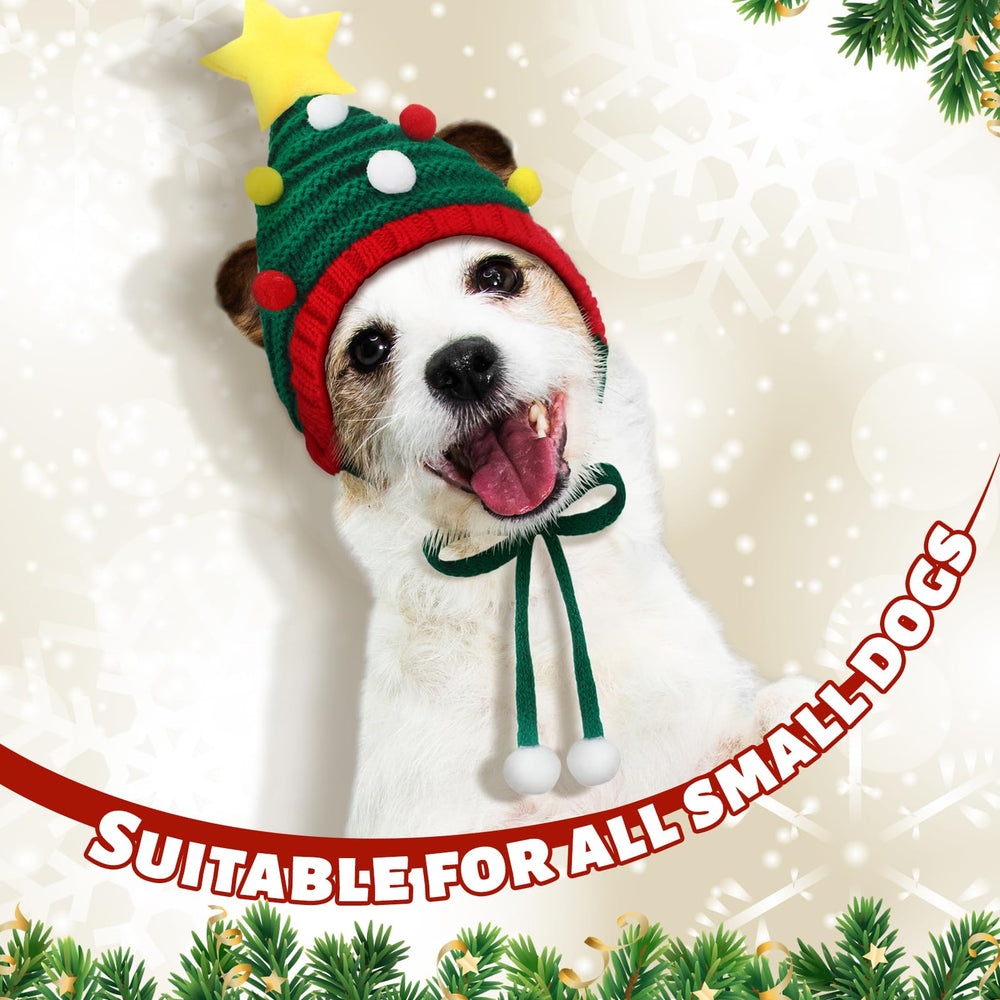 Dansydaisy dog Santa hat Style C: plush ball detail adds charm in photos.