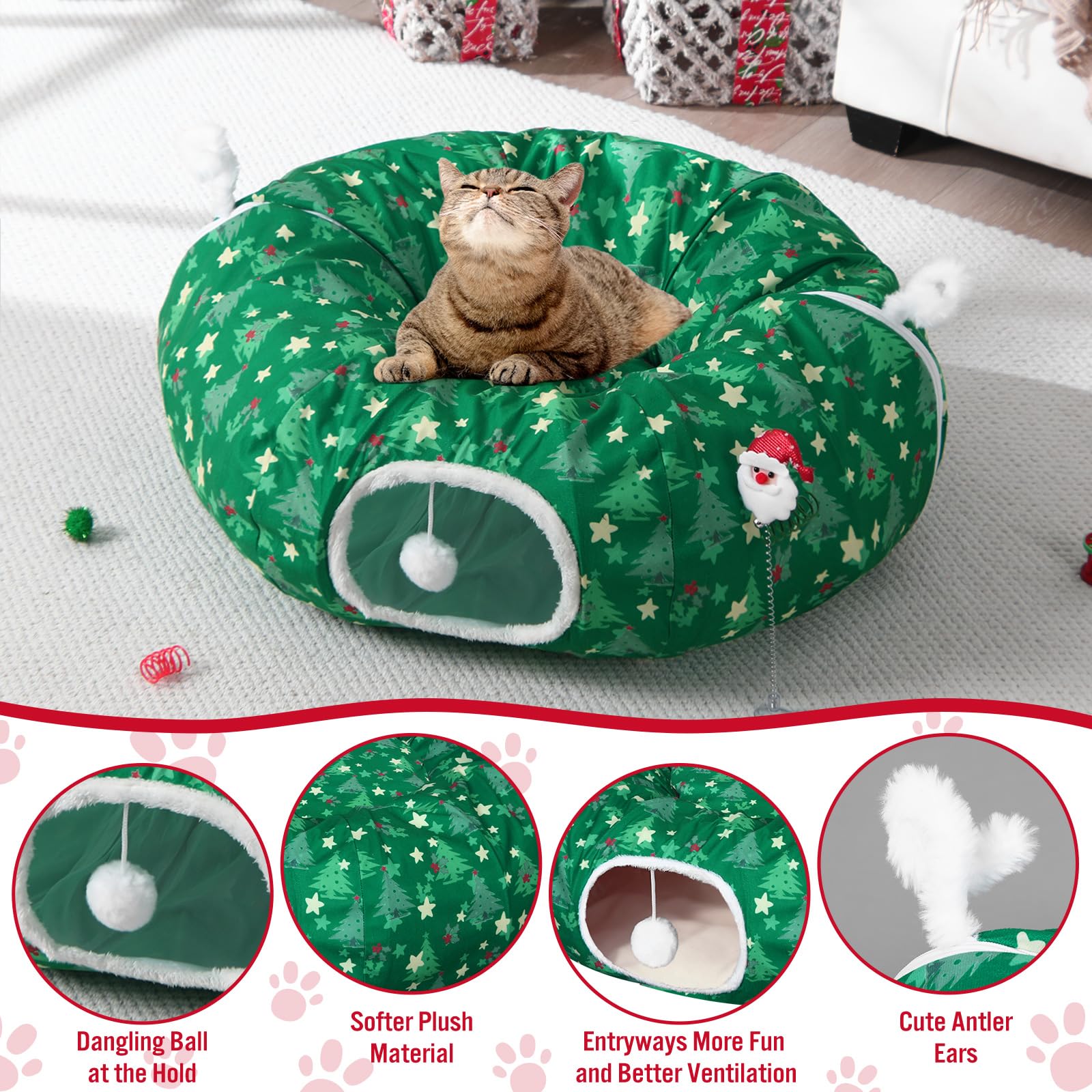 Dansydaisy festive-christmas-design complements living room holiday décor.