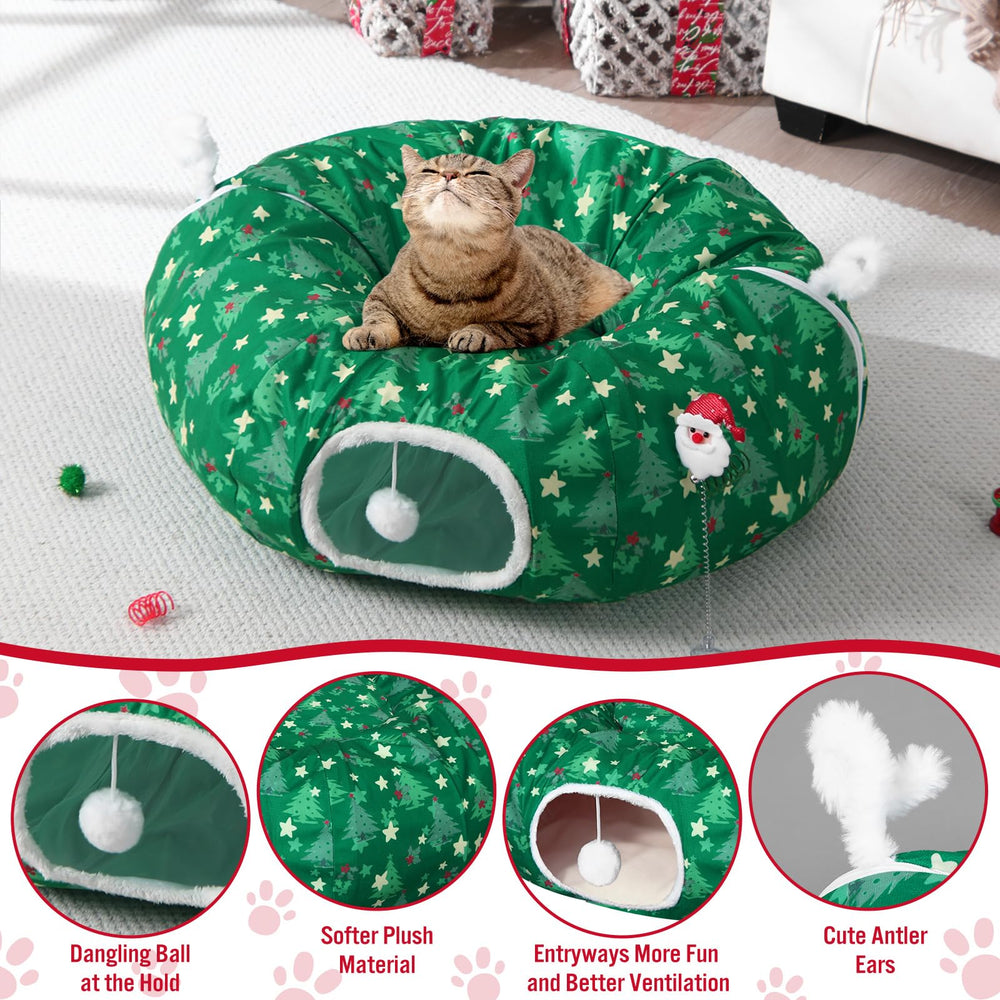 Dansydaisy festive-christmas-design complements living room holiday décor.
