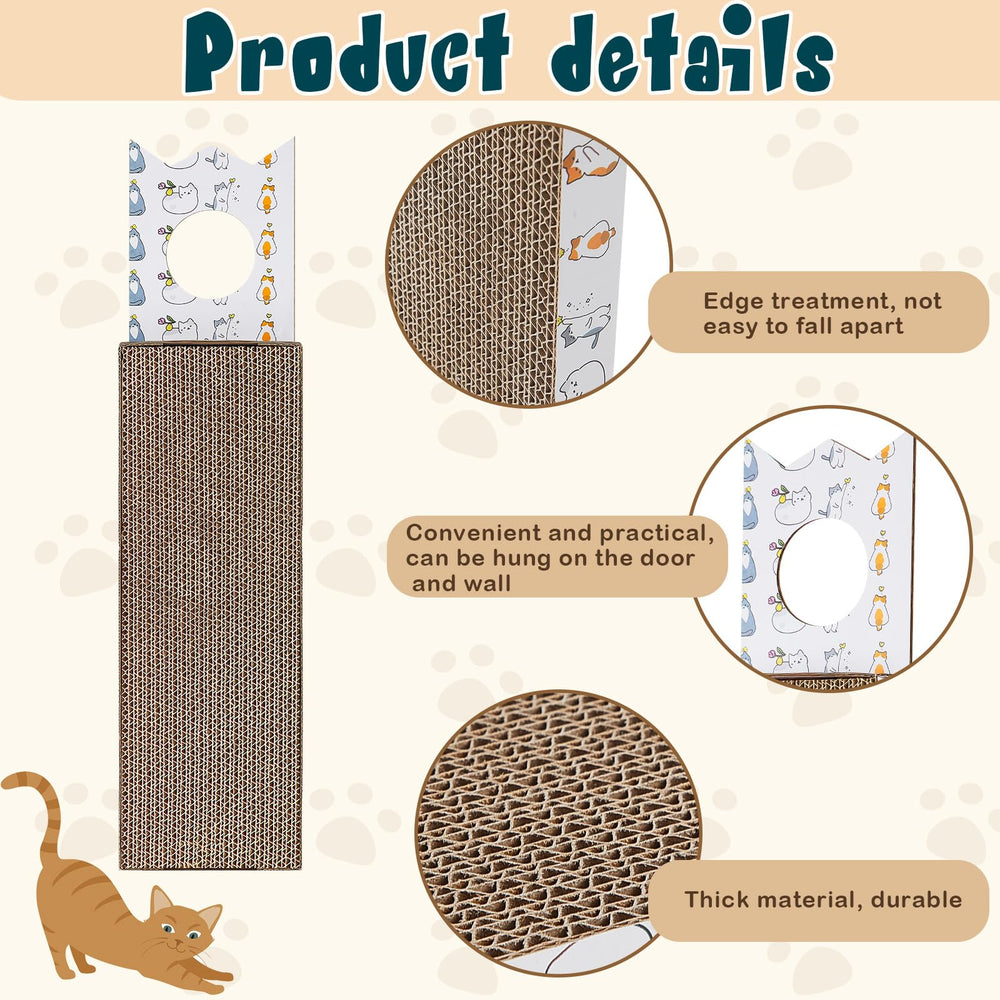 Dansydaisy four-pack scratcher highlights multiple surfaces for extended scratching sessions.