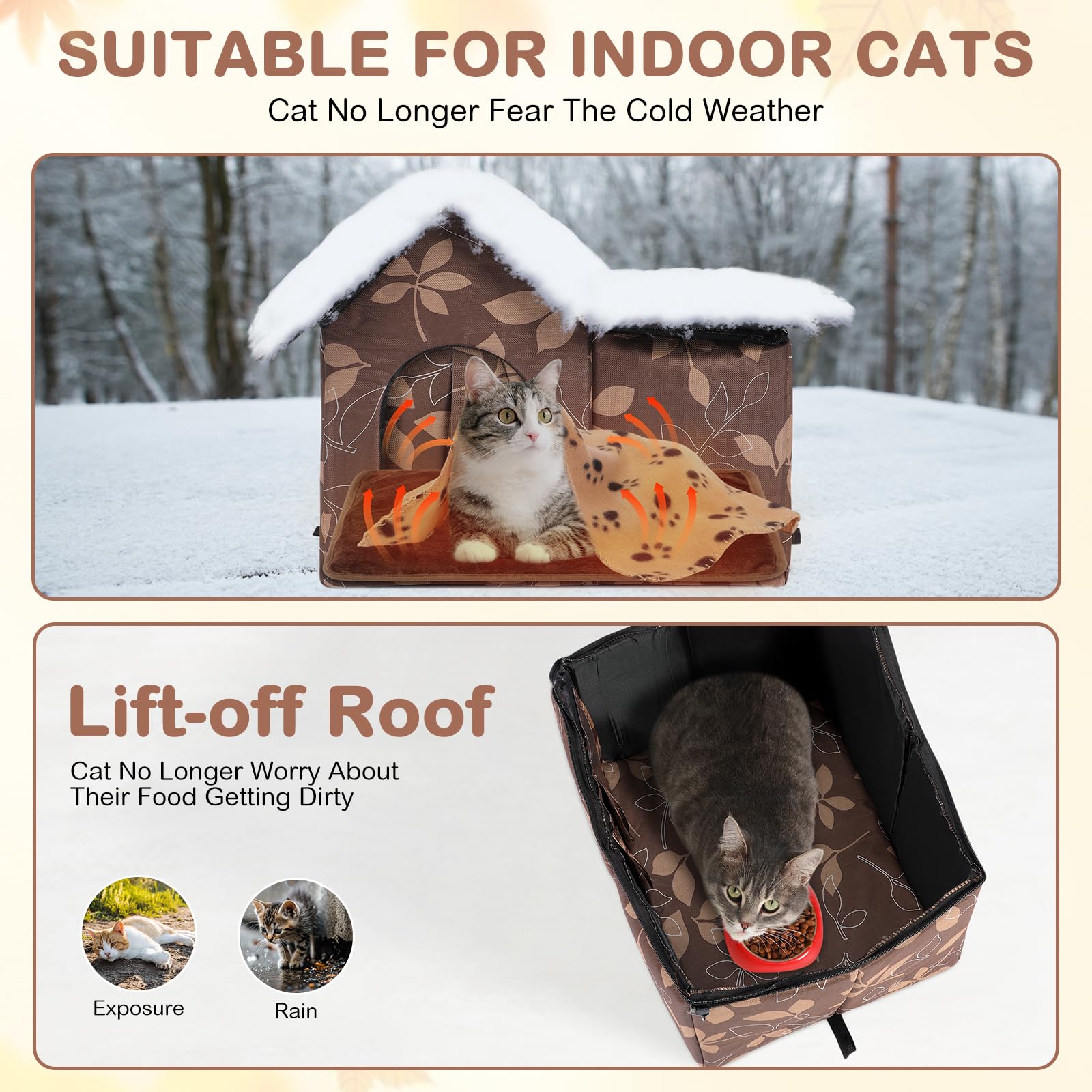 Dansydaisy weatherproof PVC exterior blends with garden while protecting pets