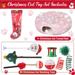 Dansydaisy pink Christmas tunnel design adds festive ambiance and play space