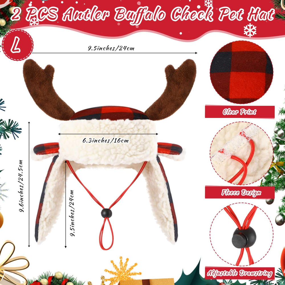 Dansydaisy reindeer antler headband with adjustable strap for secure fit