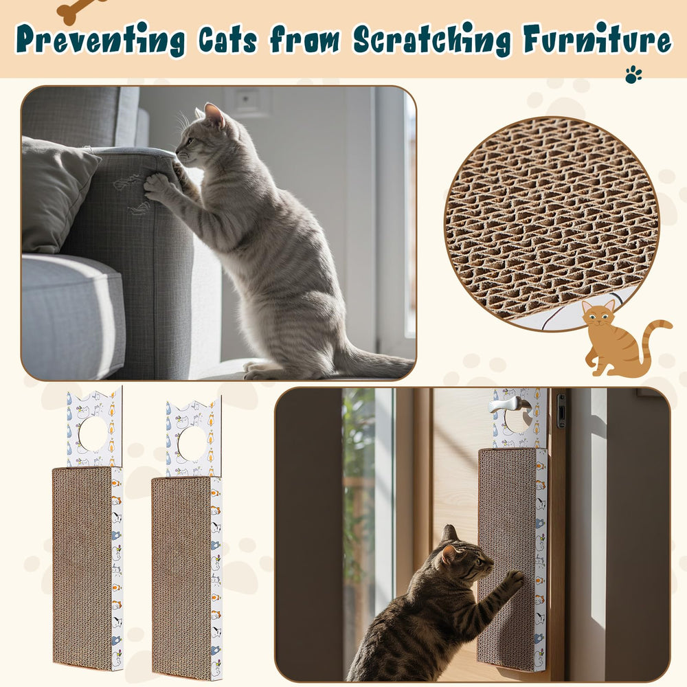 Dansydaisy reversible scratch surface offers dual play areas for paw-friendly scratching.