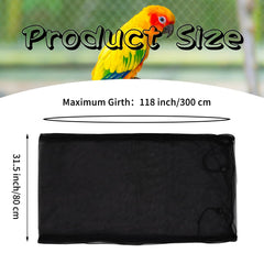 Daoeny cage skirt closeup shows soft airy nylon mesh and durability