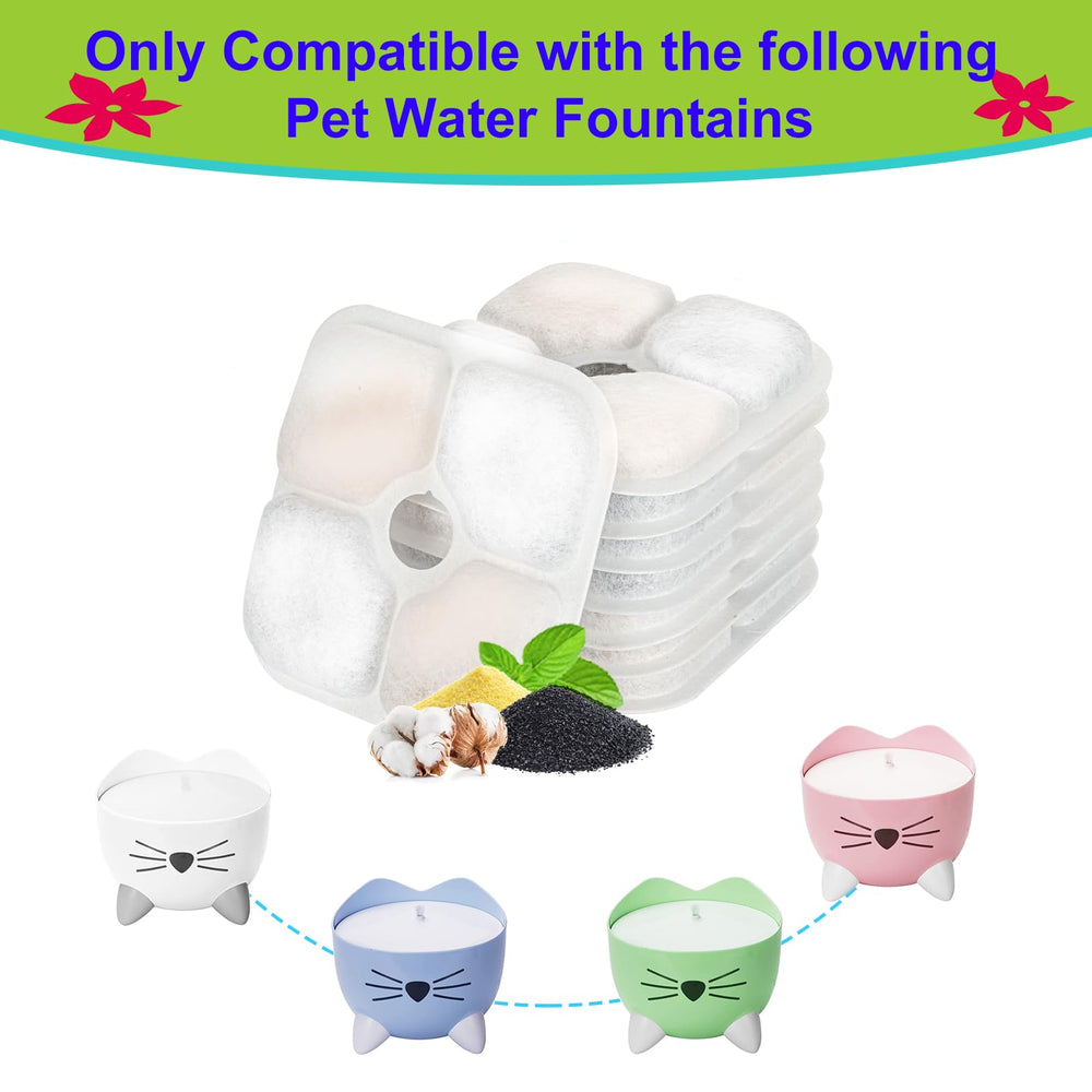 Daoxuan 12-pack cat fountain filters for households with multiple pets