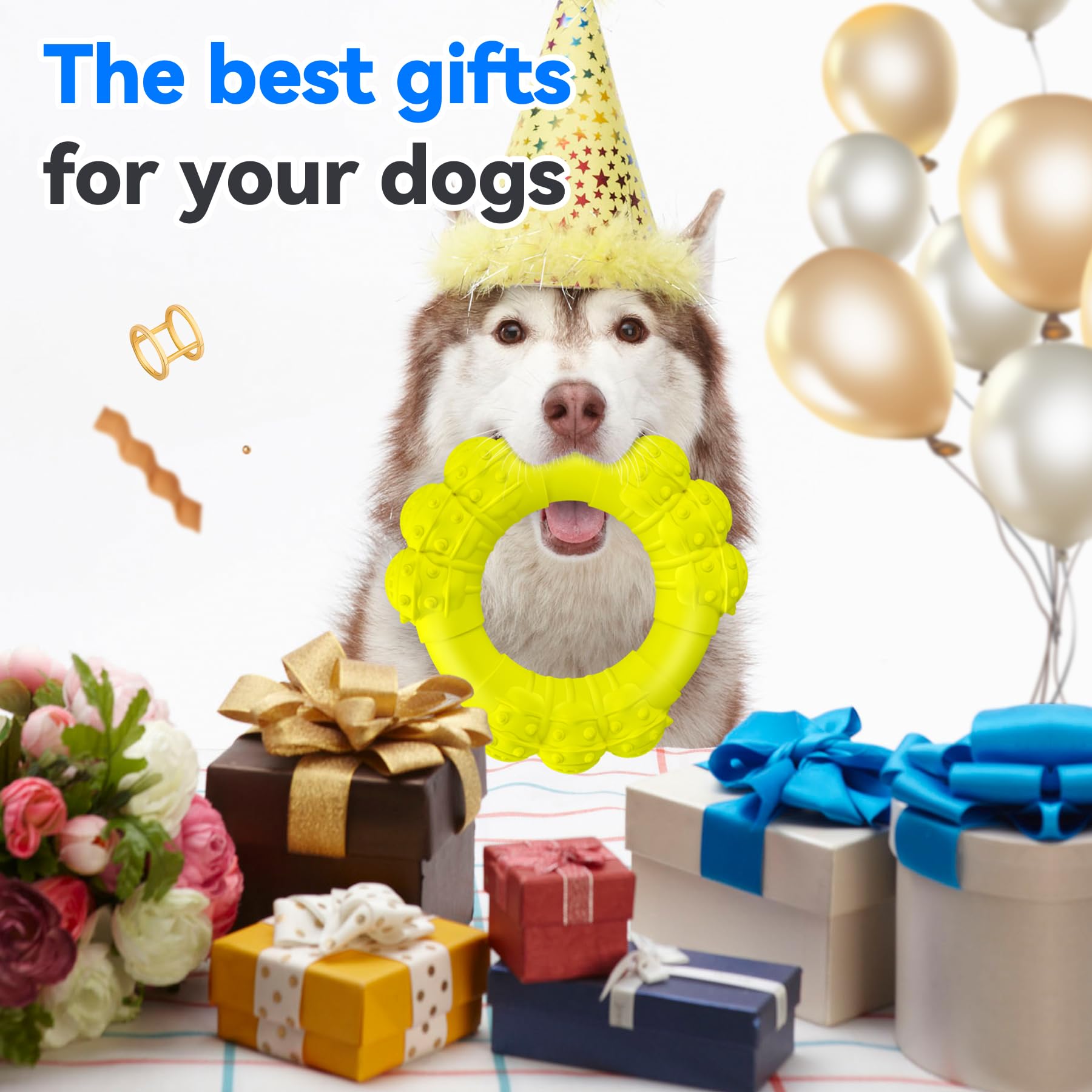 DAOZIJI comprehensive chew ring promotes safe play and easy cleanup after chewing