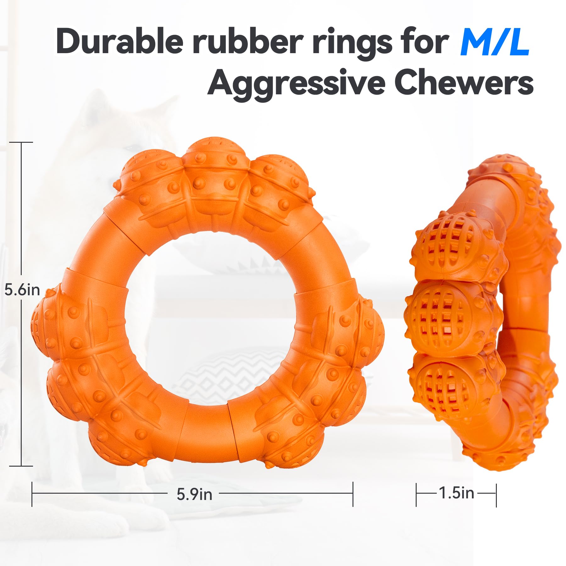 DAOZIJI dental ring toy with holes for clean teeth during play