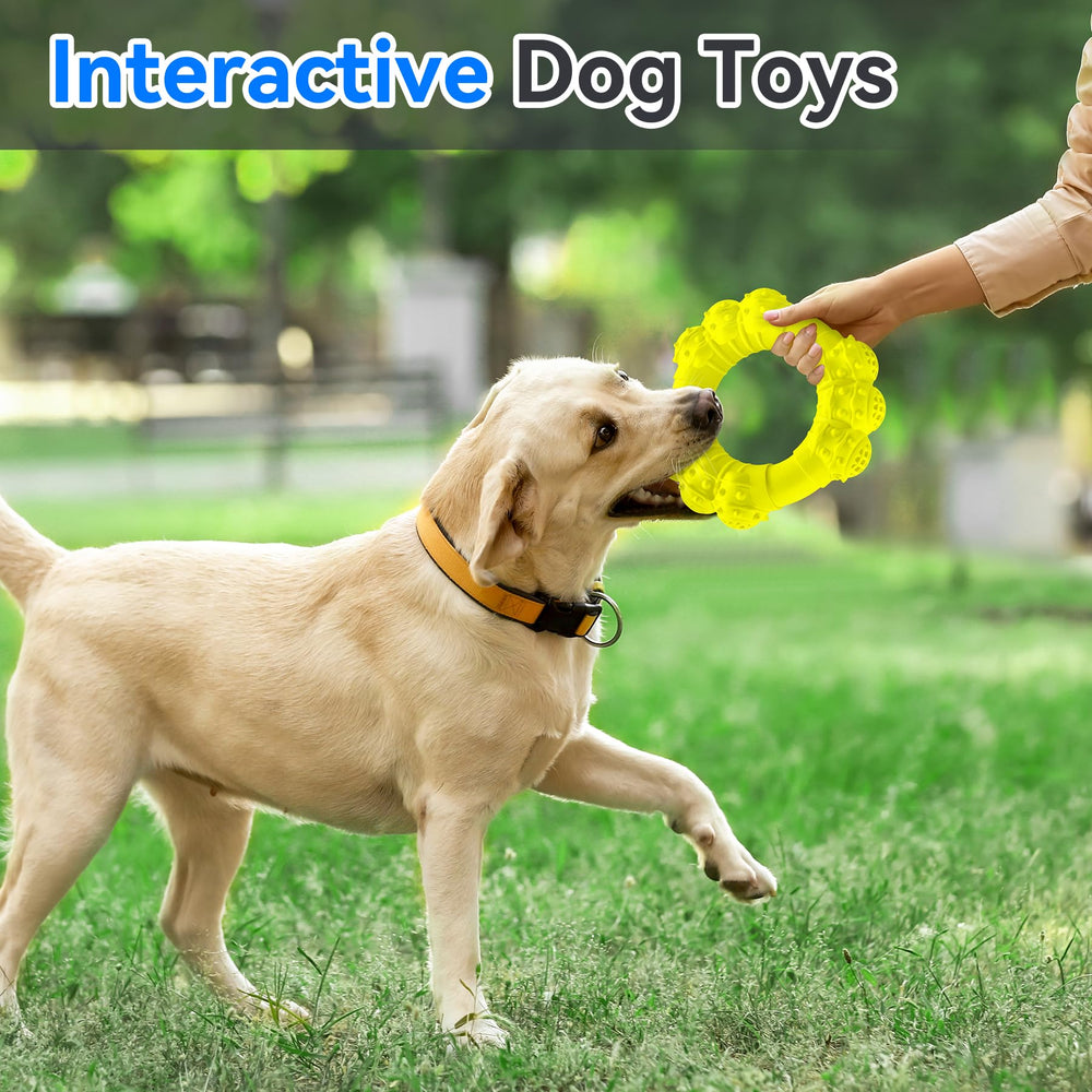 DAOZIJI heavy-duty ring provides durable chewing for tough chewers in daily play