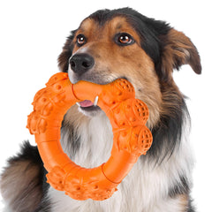 DAOZIJI indestructible dog chew ring toy for durable aggressive chewers
