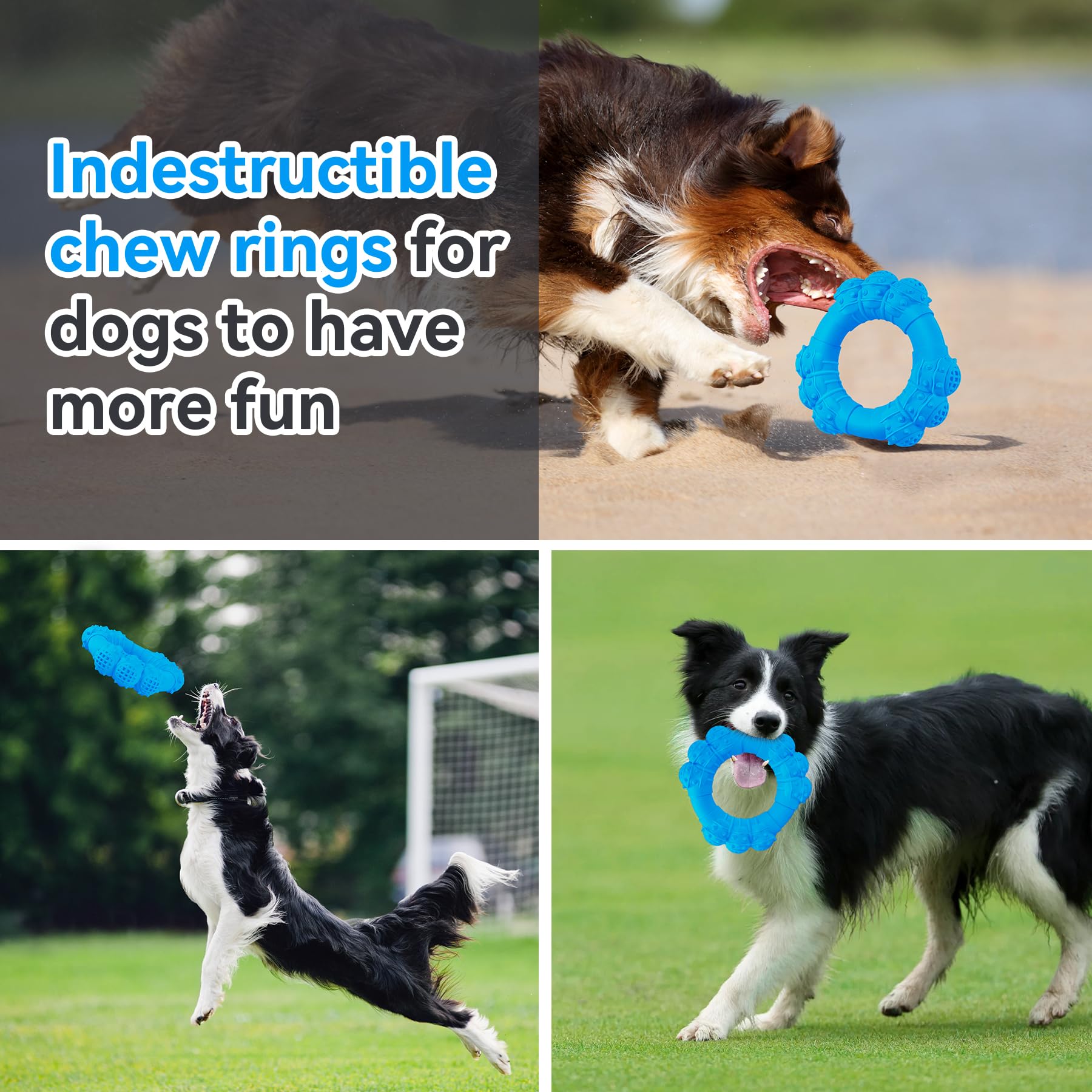 DAOZIJI ring toy suited for puppy teething and soothing relief.