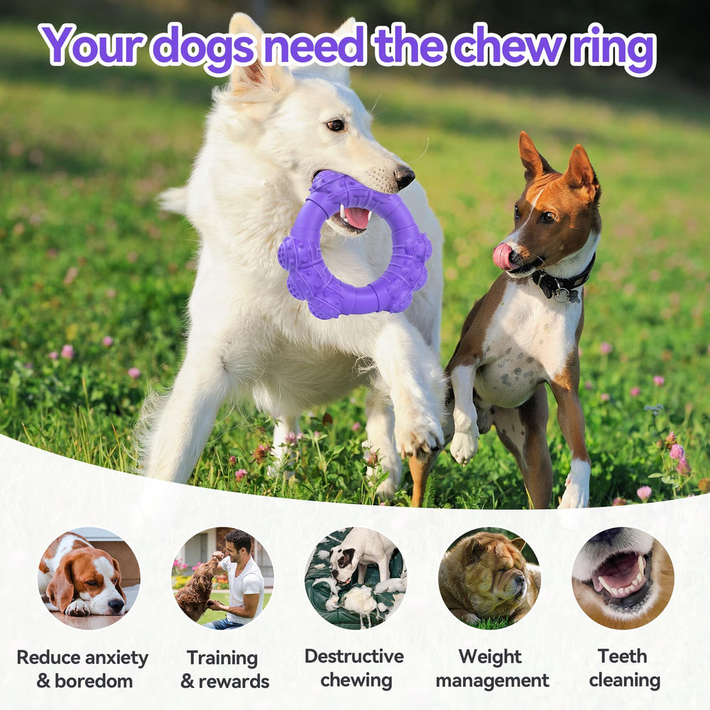 DAOZIJI interactive dog toy ring for training and playtime