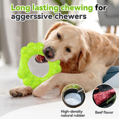 DAOZIJI teeth-cleaning holes ring toy demonstrates toothpaste-compatible cleaning option