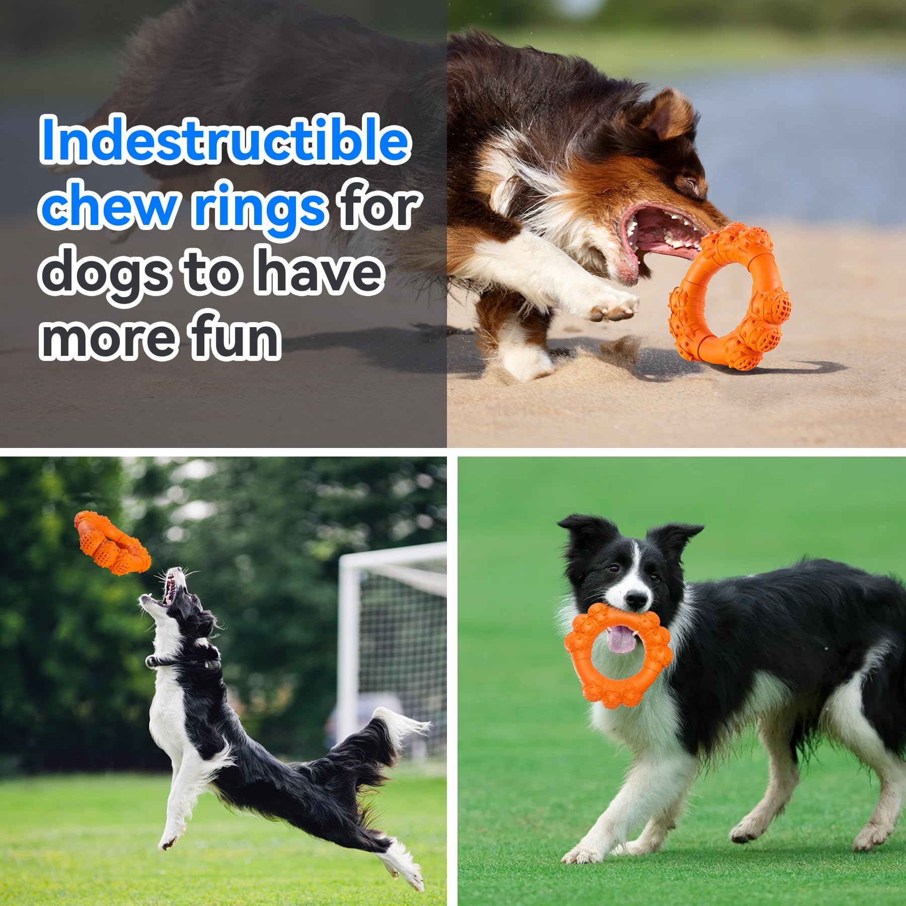 DAOZIJI three-ball mouth-cover ring fits large dogs for comfortable chewing