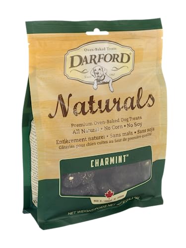 Darford Naturals CharMint mini bone treat close-up as a small-bite reward snack.