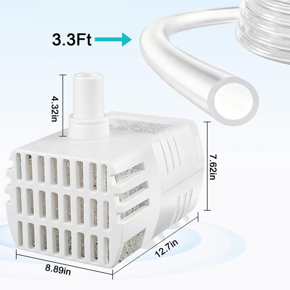 DateClean mini submersible water pump tabletop fountain use for decorative features.