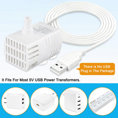 DateClean mini submersible water pump ultra-quiet motor for peaceful indoor use.