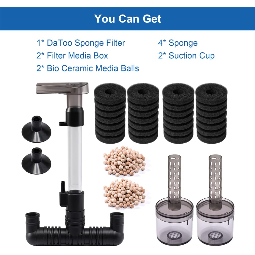 DaToo suitable for 10 to 50 gallon tanks with quiet operation.