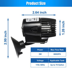 DaToo 360-degree rotatable head enables versatile water direction.