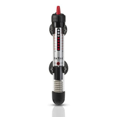 DaToo 50W aquarium heater installed in tank for reliable warmth.