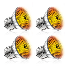 DaToo 50W UVA UVB bulb closeup on base for easy replacement in terrarium setups