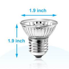 DaToo 50W UVA UVB bulb warm glow highlighting heat and sun like illumination