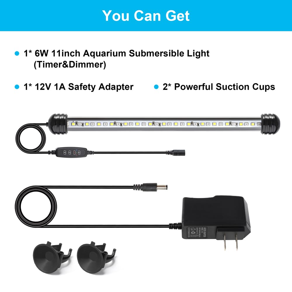 DaToo 6W underwater installation shows easy tank placement