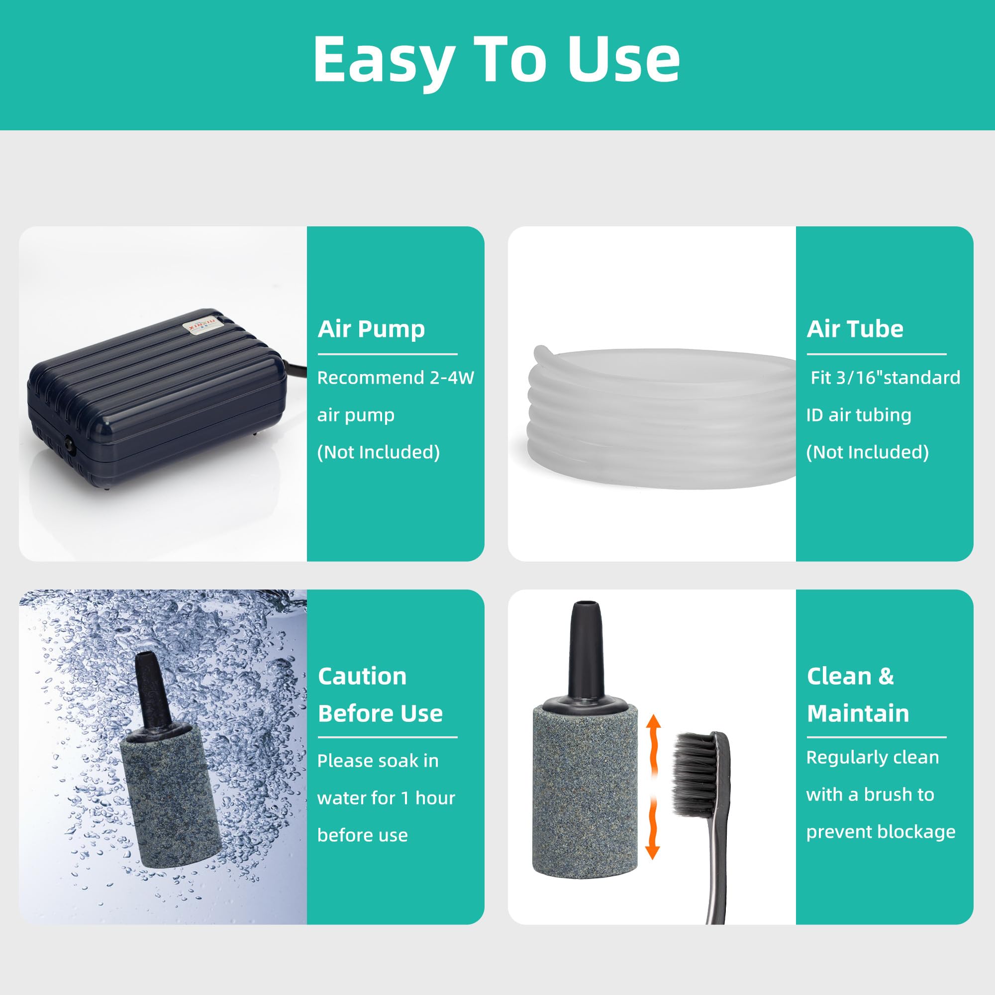 DaToo air stone offers reliable performance and long-lasting bubble diffusion