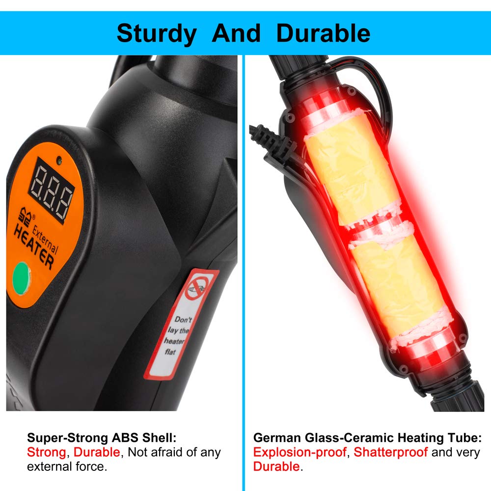DaToo 300W LED display clearly shows current temperature.