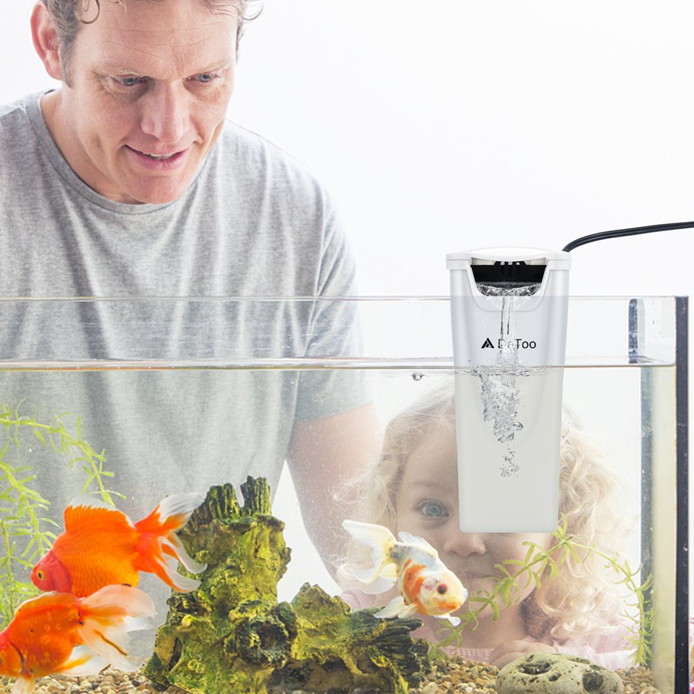 DaToo filter compatible with 1–10 gallon tanks, suitable for small setups.