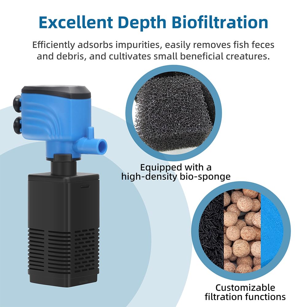 DaToo ultra-silent design at ~40dB for peaceful fish room.