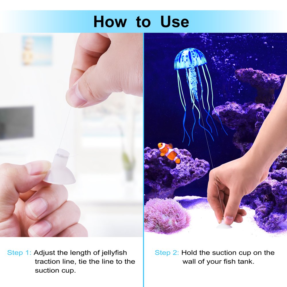 DaToo glowing purple jellyfish enhances dramatic aquarium scenes.