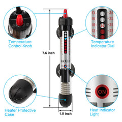 DaToo heater dial adjustment shows precise temperature control from 68 to 93°F.