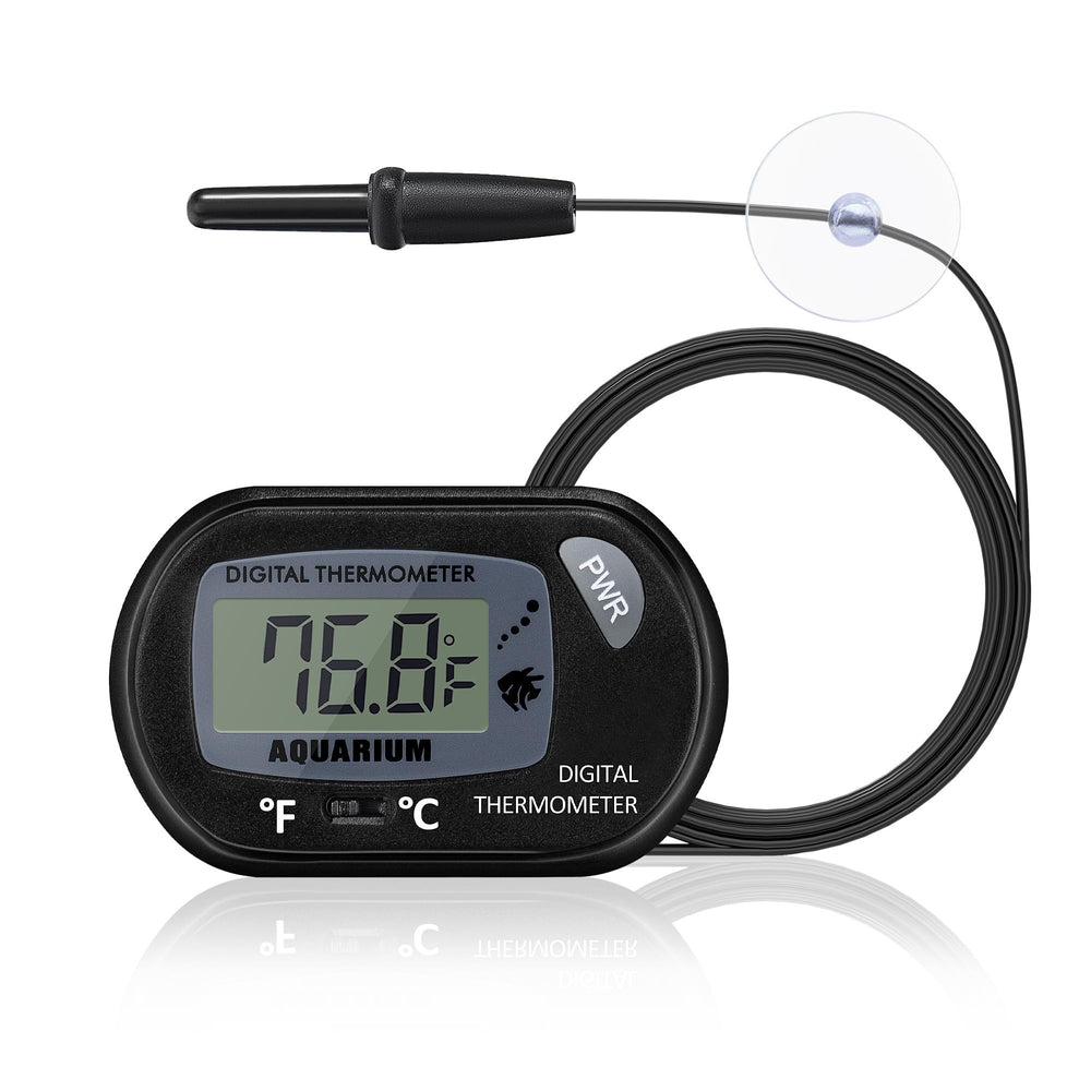 DaToo Aquarium Thermometer with large LCD display for quick water temperature checks.