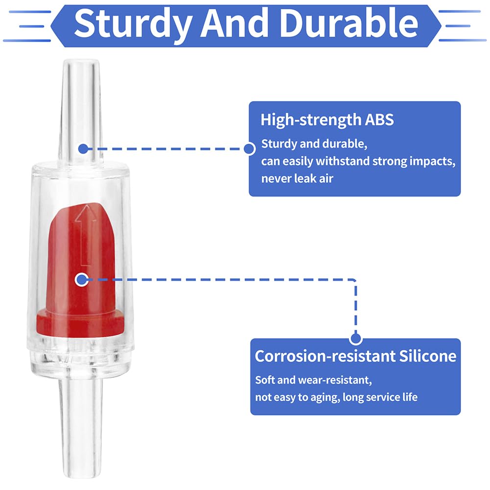 DaToo check valve airline tubing-connection ensures tight seal for quiet operation.