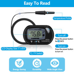 DaToo digital thermometer supports Fahrenheit and Celsius for flexible monitoring.