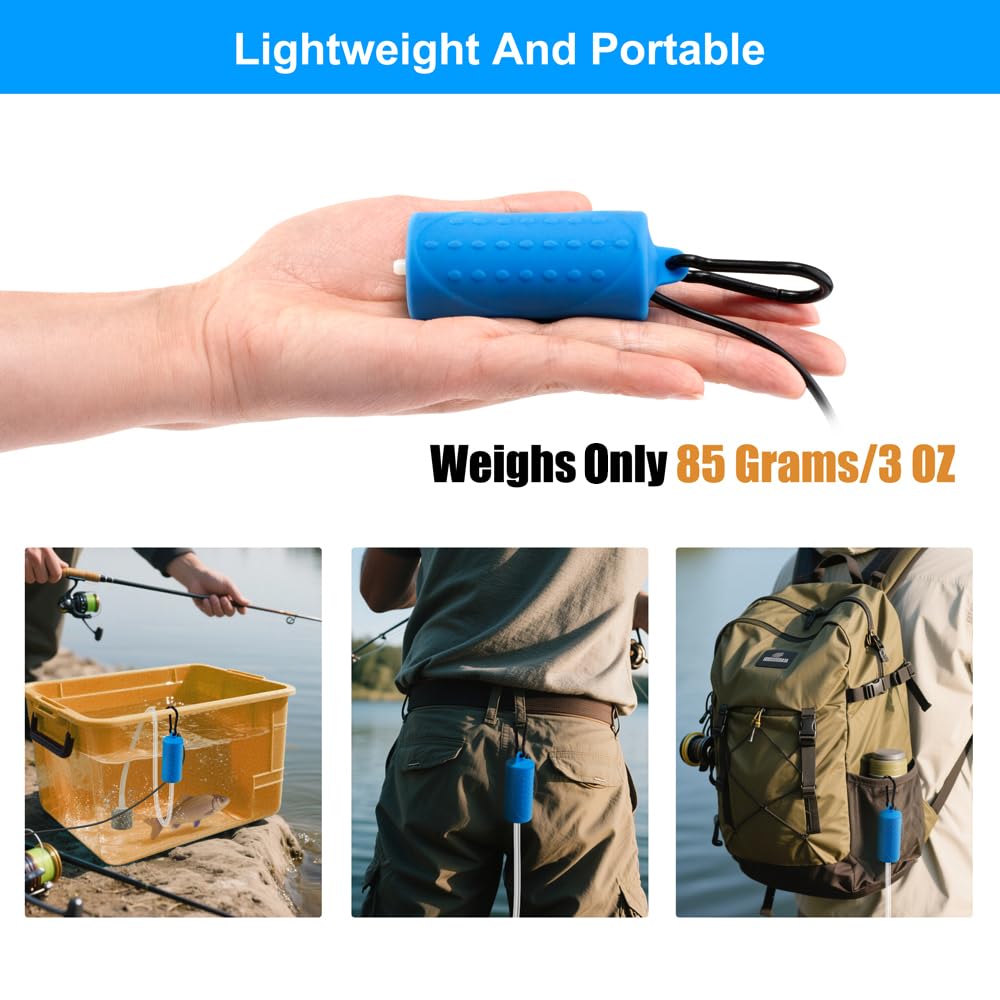 DaToo Energy-Saving USB Air Pump uses low power for affordable fish keeping.