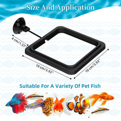 DaToo fish feeding ring with large suction cup stays secure during vigorous inflows.