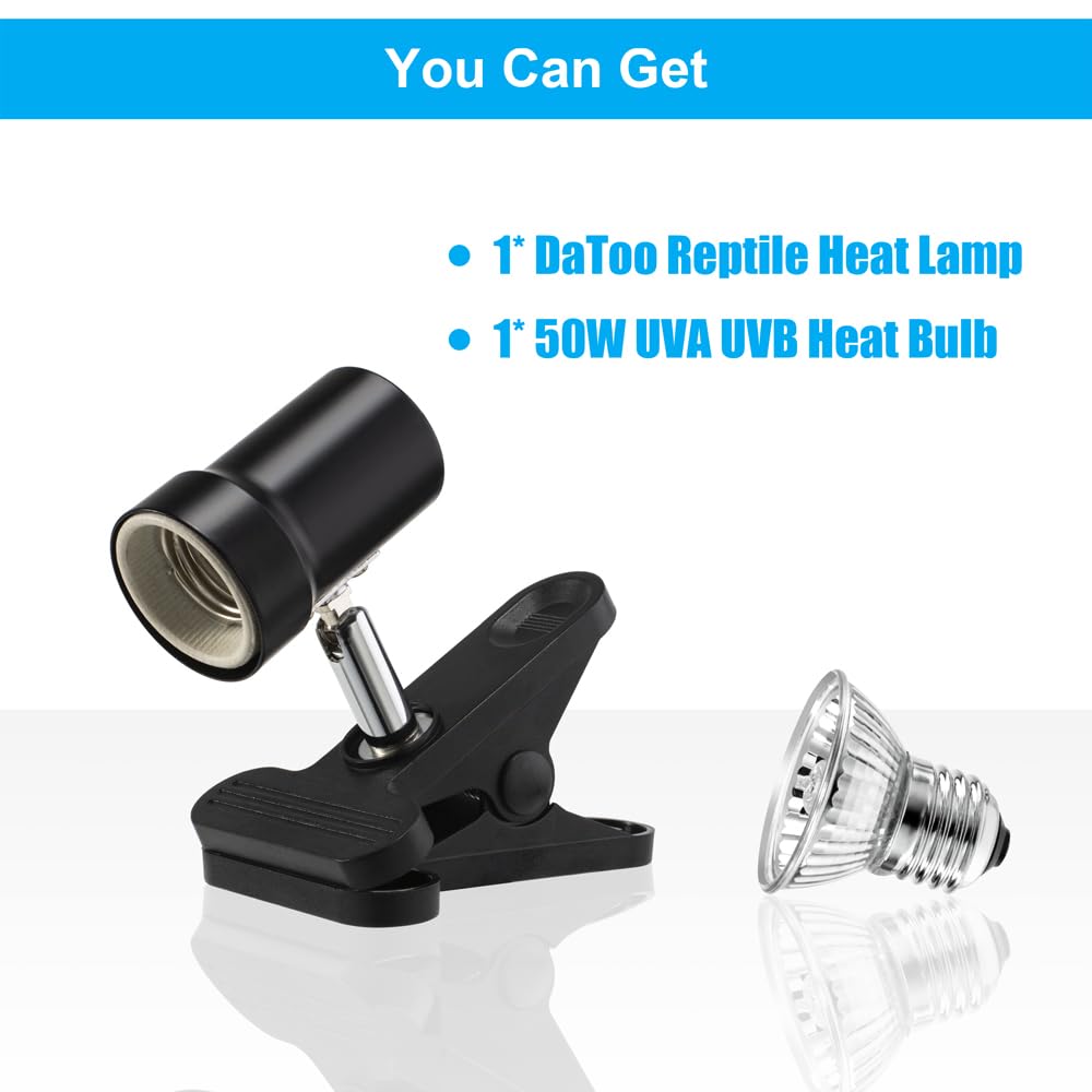 DaToo Reptile Heat Lamp warranty signifying one-year coverage and responsive service