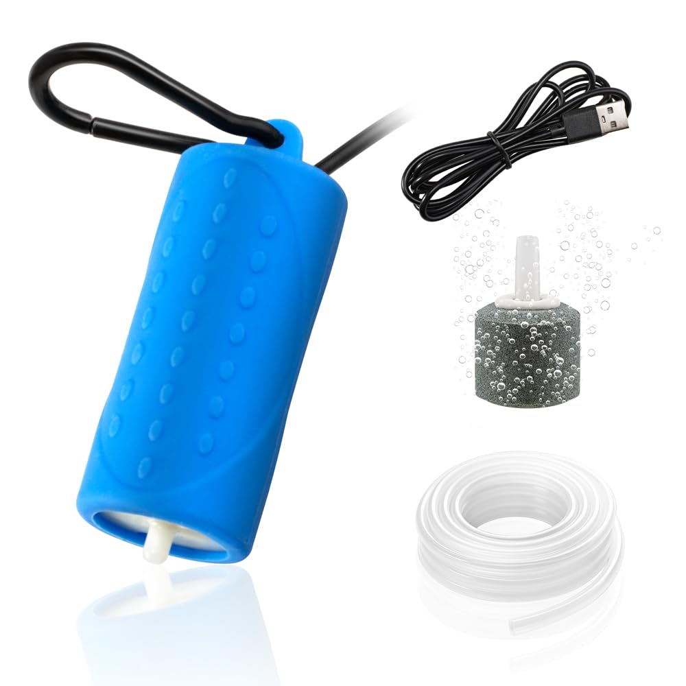 DaToo USB Mini Aquarium Air Pump delivers compact, reliable airflow for small tanks.