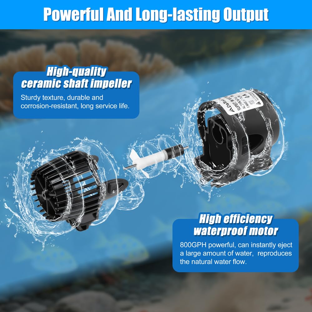 DaToo provides consistent water circulation for clearer tanks.
