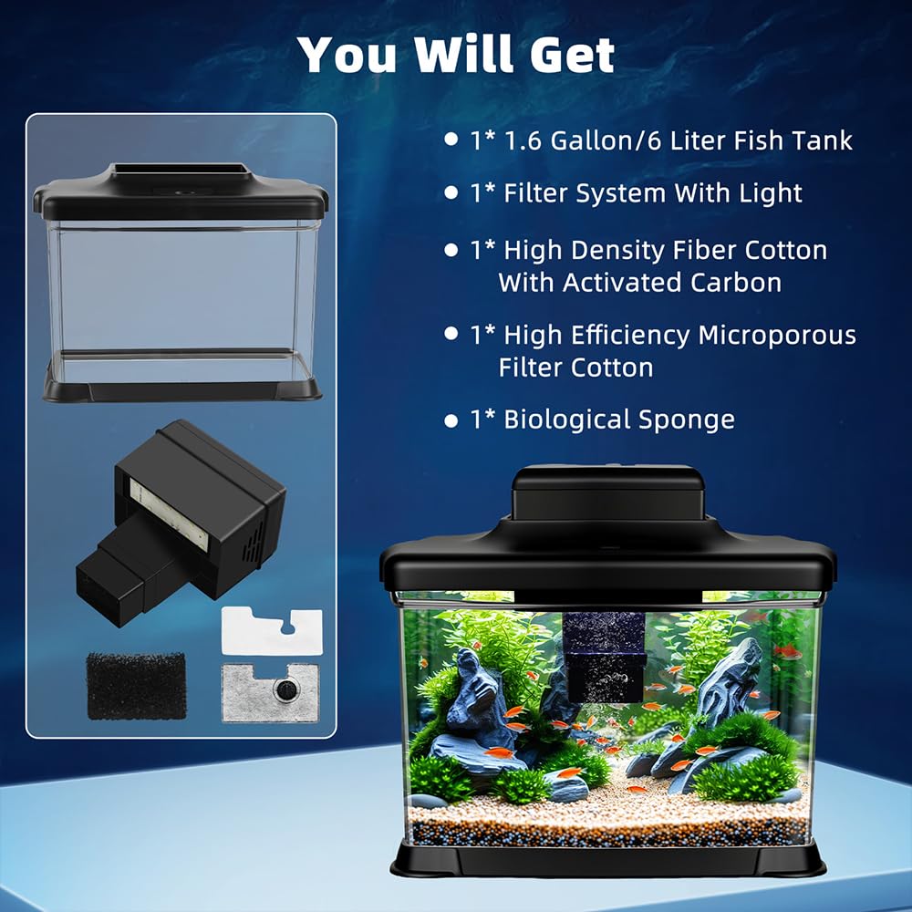 DaToo starter kit helps beginners start a mini aquatic world.