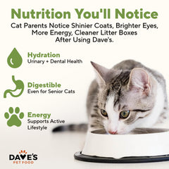 Icon on Dave's Pet Food can showing added vitamins and minerals
